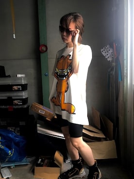 「アイテム（サングラス、レッド系）」を使った、Reigon 99さん（レディース・159cm）の夏コーディネート