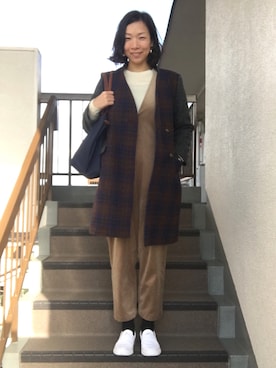 「KBF BOX（ケービーエフ ボックス）のアイテム」を使った、napoさん（レディース・168cm）の春コーディネート