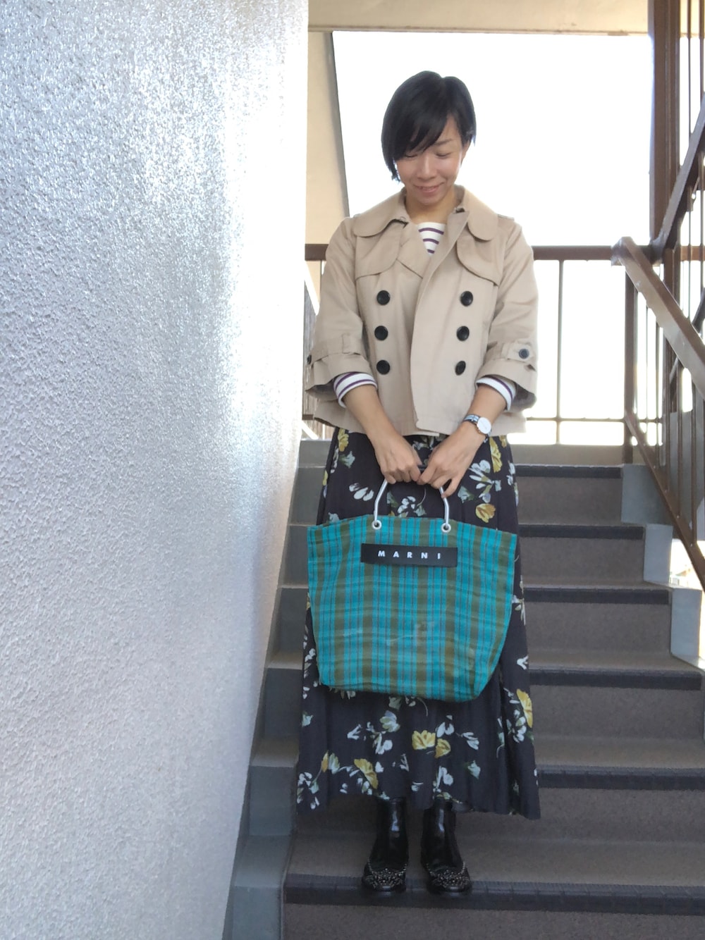 plage（プラージュ）の「ヴィンテージフラワーギャザースカート  