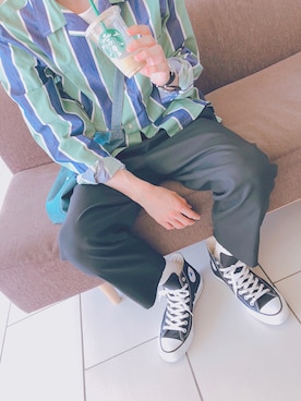 にしさん（メンズ・167cm）の夏コーディネート