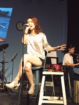 「CLAVE（クラーベ）のアイテム」を使った、CLAVEさん（レディース・158cm）の夏コーディネート