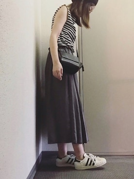 「UNDER BAR RAW．（アンダーバーロウ）のアイテム」を使った、ぴのこさん（レディース・164cm）の夏コーディネート