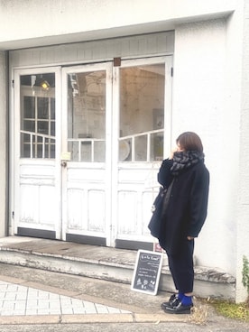 「sneeuw（スニュウ）のアイテム（パンツ）」を使った、maaさん（レディース・162cm）の冬コーディネート