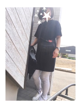 「ラフスタイル」｜「アイテム（その他アウター）」を使った、まみぽさん（レディース・164cm）の春コーディネート
