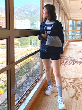 「shortpants」｜Elenaさん（レディース・160cm）の冬コーディネート