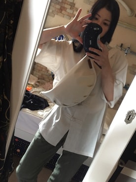 「餃子バック」｜FJKさん（レディース・161cm）の夏コーディネート