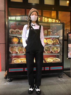 「王将」｜FJKさん（レディース・161cm）の秋コーディネート