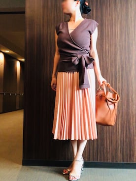 「RIBOU（リボウ）のアイテム」を使った、ちぬさん（レディース・158cm）の夏コーディネート