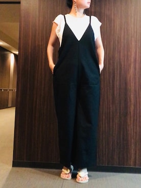 「meJane（ミージェーン）のアイテム（オールインワン・サロペット）」を使った、ちぬさん（レディース・158cm）の夏コーディネート