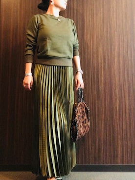 「Daniel Wellington（ダニエルウェリントン）の販売終了クラシックペティット アッシュフィールド32mm（アナログ腕時計）」を使った、ちぬさん（レディース・158cm）の秋コーディネート