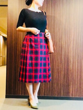 「STANDARD MADE（スタンダードメイド）のアイテム」を使った、ちぬさん（レディース・158cm）の秋コーディネート