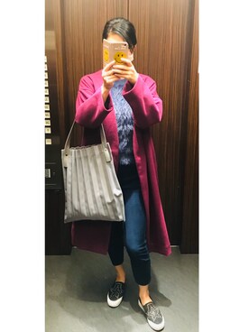 「classicalelf（クラシカルエルフ）のアイテム（スリッポン）」を使った、ちぬさん（レディース・158cm）の秋コーディネート