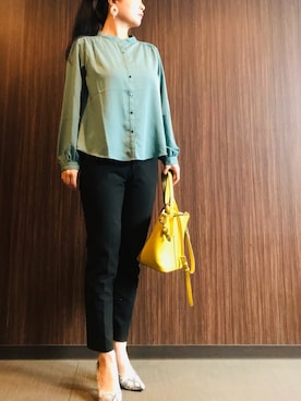 「amaca（アマカ）のアイテム」を使った、ちぬさん（レディース・158cm）の春コーディネート