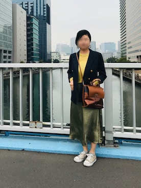 「OWLSPALE（オールズペール）のアイテム」を使った、ちぬさん（レディース・158cm）の春コーディネート