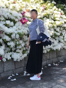 「MYRDAL（ミュルダール）のアイテム」を使った、ちぬさん（レディース・158cm）の春コーディネート