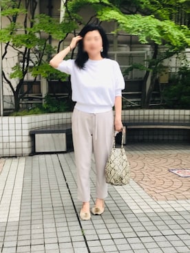 「Petit Honfleur（プチオンフルール）のアイテム」を使った、ちぬさん（レディース・158cm）の春コーディネート