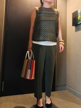 「GLOBAL FORME CONCRETE（グローバルフォルムコンクリート）のアイテム」を使った、ちぬさん（レディース・158cm）の夏コーディネート