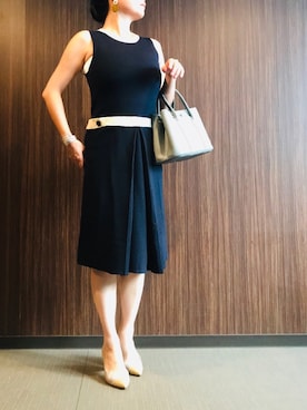 「Carlie e felice（カーリーエフェリーチェ）のアイテム（シューズ）」を使った、ちぬさん（レディース・158cm）の夏コーディネート