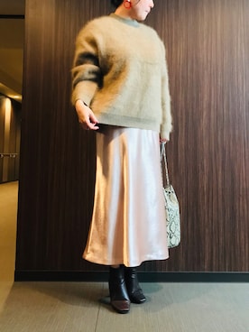 「miniyu（ミニュウ）のアイテム」を使った、ちぬさん（レディース・158cm）の秋コーディネート