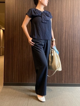 「anatelier（アナトリエ）のアイテム」を使った、ちぬさん（レディース・158cm）の夏コーディネート