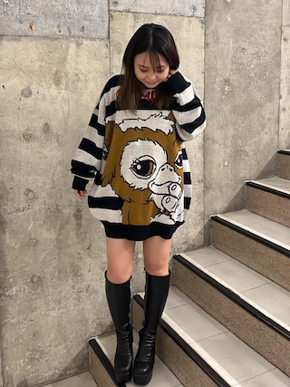 完売品 ミュベール グレムリン ドライビングギズモ ベージュニット 希少40 新品✴︎希少✴︎ ベアブリック400％ ギズモ グレムリン muveil