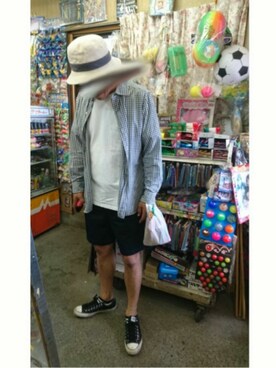 「abcd（ナシ）のアイテム（その他）」を使った、SEさん（メンズ・177cm）の夏コーディネート