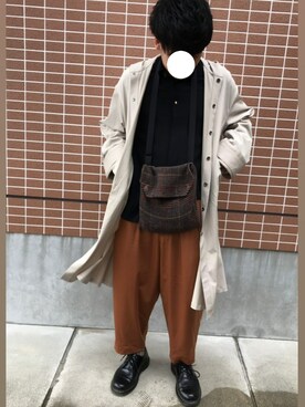 「平成最後のWEARISTAセンバツ」｜「アイテム（ステンカラーコート）」を使った、HIROさん（メンズ・172cm）の春コーディネート