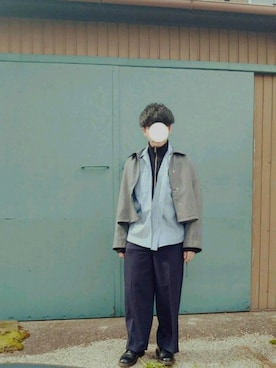 「アイテム（ステンカラーコート）」を使った、HIROさん（メンズ・172cm・20代）の秋コーディネート