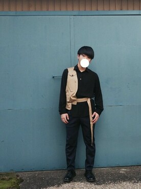 「curly」｜「アイテム（ジャケット/アウター）」を使った、HIROさん（メンズ・172cm）の秋コーディネート