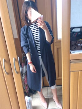「N.（N. Natural Beauty Basic）（エヌエヌナチュラルビューティーベーシック）のアイテム（その他アウター）」を使った、さり。＊さん（レディース・160cm）の春コーディネート