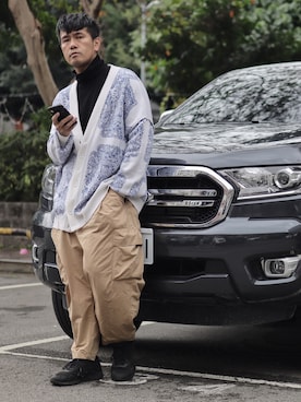 「oversize」｜ADさん（メンズ・179cm）の冬コーディネート