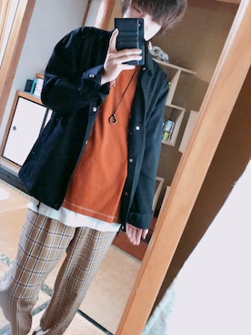 「HALHAM（ハルハム）のアイテム（ジャケット/アウター）」を使った、結城さん（メンズ・168cm）の春コーディネート