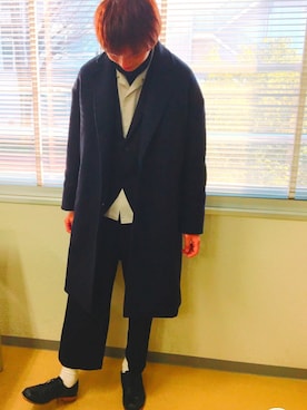 「STUDIOUS HIGH（ストゥディオスハイ）のアイテム」を使った、はやふじさん（メンズ・177cm）の冬コーディネート