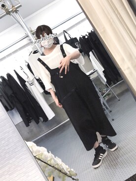 「WHITE（ホワイト）のアイテム」を使った、asncholinistaさん（レディース・158cm）の春コーディネート