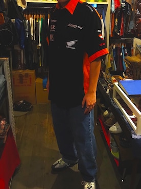 「アイテム（デニムパンツ）」を使った、kotaroさん（メンズ・172cm）の夏コーディネート