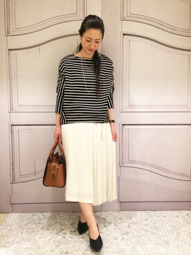 「Paradise Picnic（パラダイスピクニック）のアイテム（Tシャツ/カットソー）」を使った、maeさん（レディース・158cm）の春コーディネート