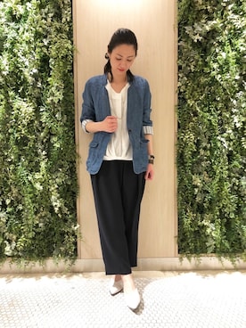 「Paradise Picnic（パラダイスピクニック）のアイテム（ジャケット/アウター）」を使った、maeさん（レディース・158cm）の春コーディネート