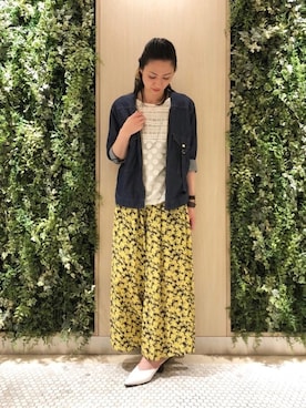 「Paradise Picnic（パラダイスピクニック）のアイテム（ジャケット/アウター）」を使った、maeさん（レディース・158cm）の春コーディネート