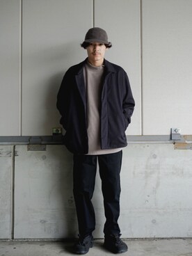 Satoshi Makimotoさん（メンズ・166cm）の秋コーディネート