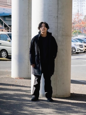「CIAOPANIC TYPY（チャオパニックティピー）のアイテム（ダウンジャケット/コート）」を使った、Satoshi Makimotoさん（メンズ・166cm）の秋コーディネート