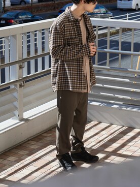 Satoshi Makimotoさん（メンズ・166cm）の秋コーディネート