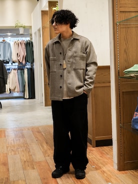 Satoshi Makimotoさん（メンズ・166cm）の冬コーディネート