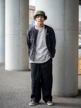 CIAOPANIC TYPY｜Satoshi Makimoto使用「Danton（<21SS>【DANTON/ダントン】インサレーションクルージャケット）」的時尚穿搭