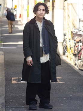 Satoshi Makimotoさん（メンズ・166cm）の冬コーディネート