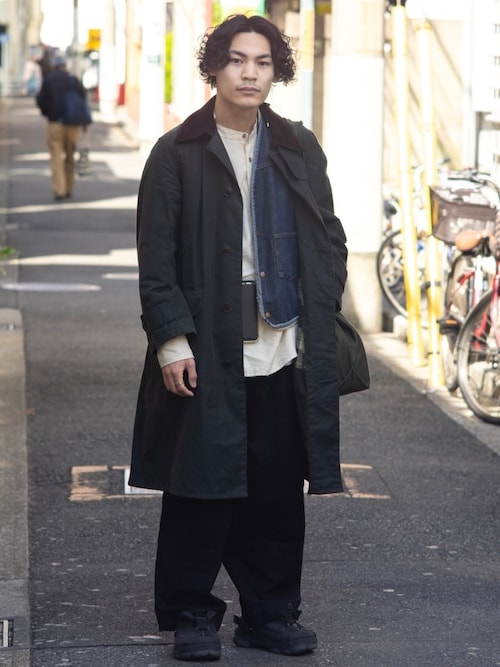 BARBOUR×MARGARET HOWELL HAYDEN ステンカラーコート Barbour(バブアー)の「SINGLE BREASTED COAT(ステンカラー