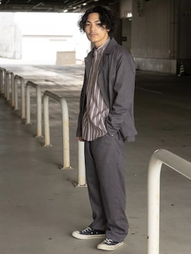 Satoshi Makimotoさん（メンズ・166cm）の春コーディネート