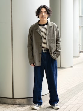 Satoshi Makimotoさん(メンズ・166cm)の春コーディネート