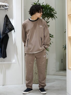「CIAOPANIC TYPY（チャオパニックティピー）のアイテム（スニーカー）」を使った、Satoshi Makimotoさん（メンズ・166cm）の春コーディネート