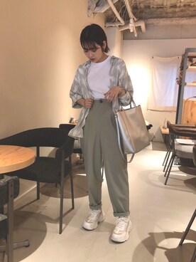 「Marc by Marc Jacobs（マークバイマークジェイコブス）のアイテム（アナログ腕時計）」を使った、ゆみりんさん（レディース・152cm）の夏コーディネート