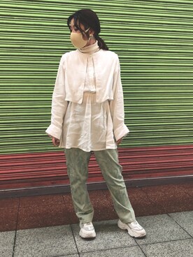 「Marc by Marc Jacobs（マークバイマークジェイコブス）のアイテム（アナログ腕時計）」を使った、ゆみりんさん（レディース・152cm）の春コーディネート